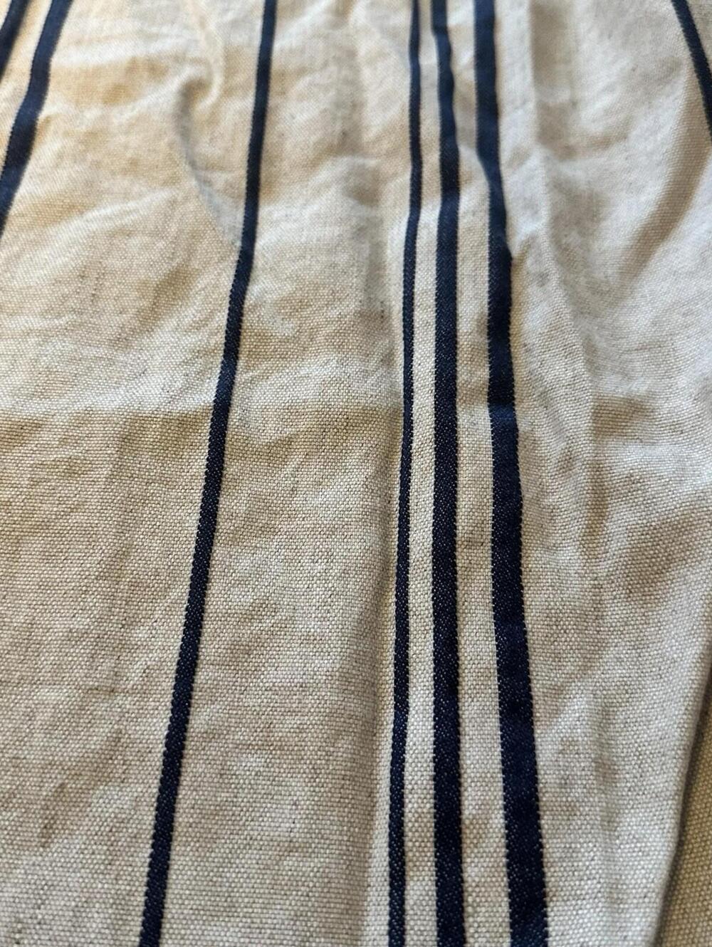 Soft Surroundings Vacation Beach Striped Linen Cotton Pants Cream/navy 1XL NWT - Picture 5 of 14